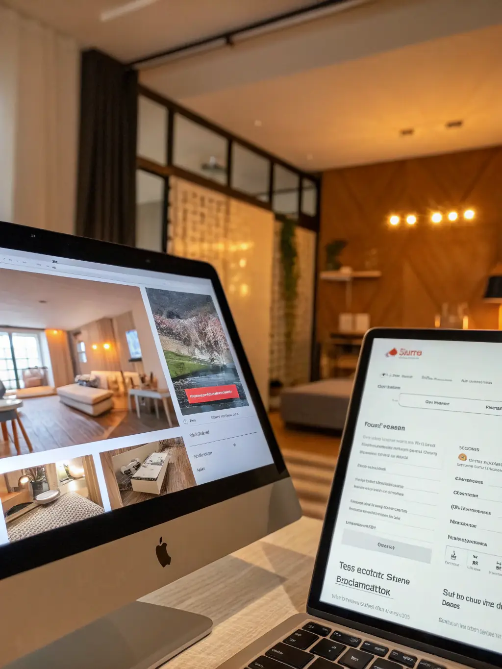 A split-screen image comparing a basic listing with a premium listing, highlighting the visual differences and added features of the premium option.